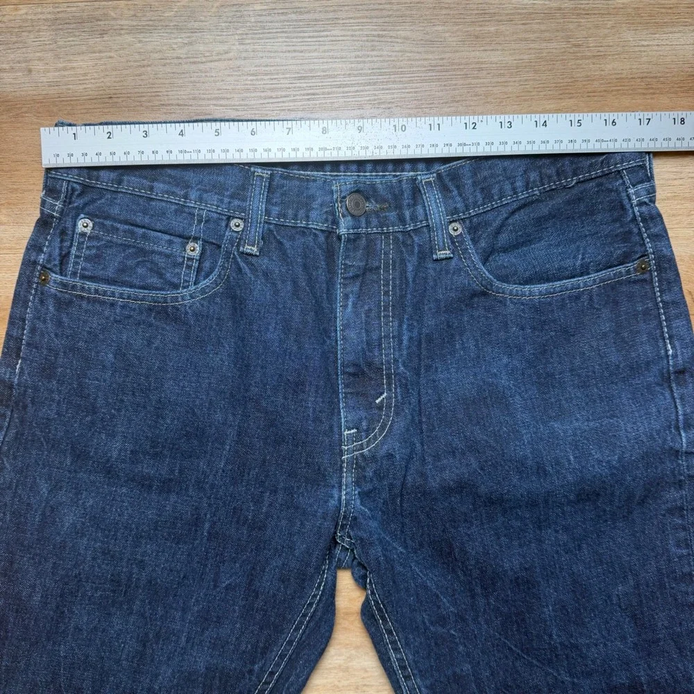 Levi's 559 Relaxed Straight Jeans Mens 34x30 Dark Wash Blue Denim Cotton Skater